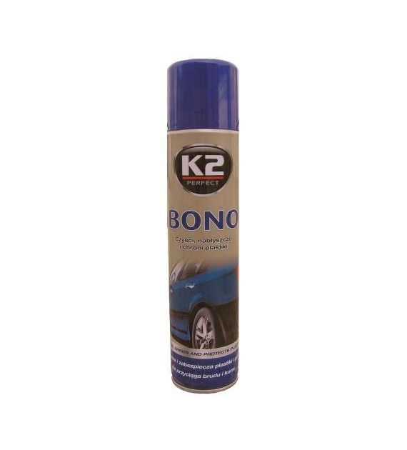K2 BONO spray do plastików zewnętrzych czyści i nabłyszcza 300ml   (K150)