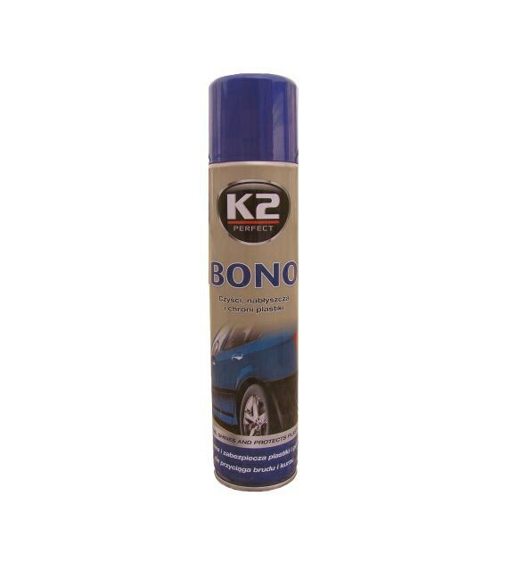 K2 BONO spray do plastików zewnętrzych czyści i nabłyszcza 300ml   (K150)