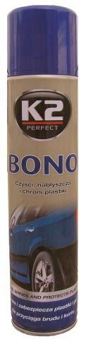 K2 BONO spray do plastików zewnętrzych czyści i nabłyszcza 300ml   (K150)