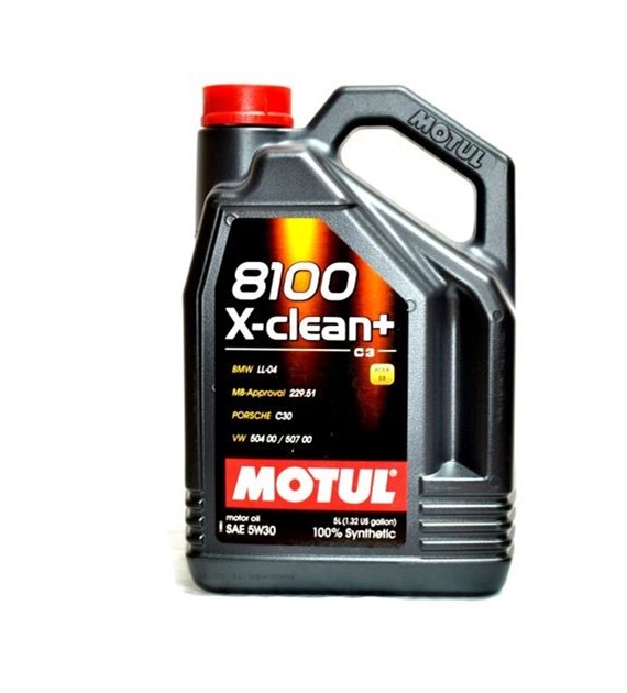 Olej Motul 8100 X-CLEAN + (C3)  5W/30 5L    504.00 507.00