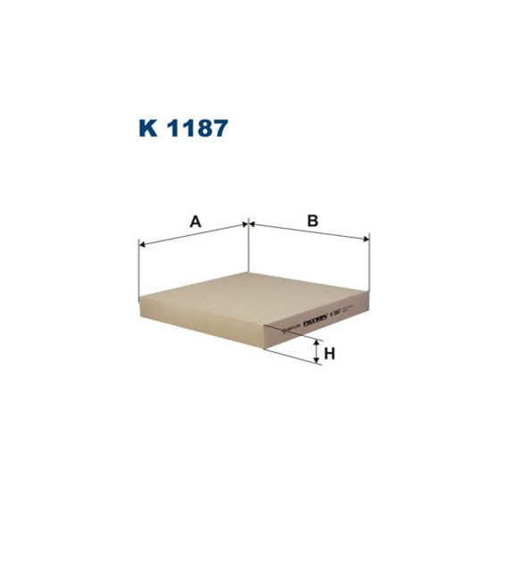 Filtr kabinowy K1187 zam.LA216