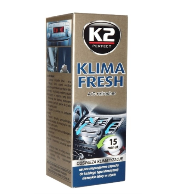 K2 Klima fresh odświeża klimatyzację (granat) *Cytryna* 150ml    (K222) (op. 12szt)