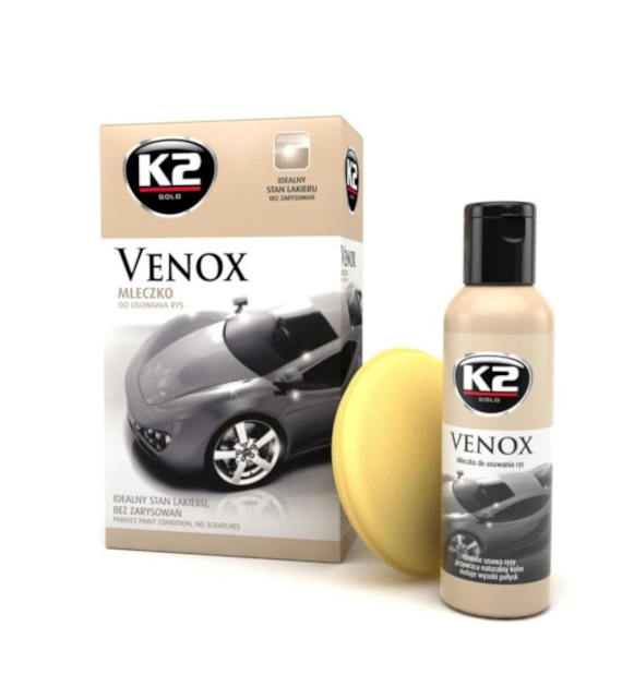 K2 VENOX  zestaw do usuwania rys, zarysowań + gąbka 180g    (G050)