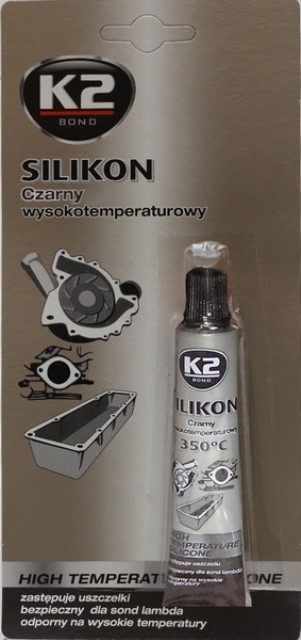 K2 Silikon czarny luz 21g    (B205) (op. 100szt)