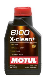 Olej Motul 8100 X-CLEAN + (C3)  5W/30 1L    504.00 507.00