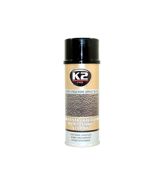K2 Lakier Bumper czarny do zderzaków spray 400ml   (L345)