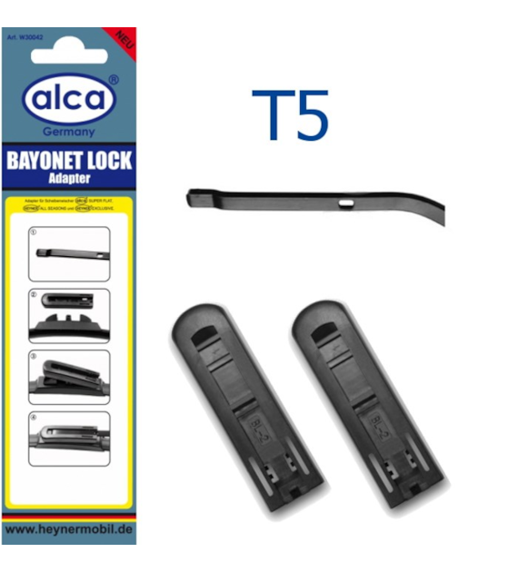 Adapter Alca Heyner  T5 (ST) 2szt BAYONET LOCK