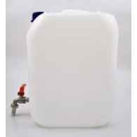 Pojemnik na wodę z zaworem   5l metalowy kranik