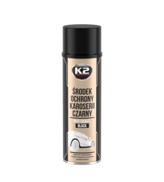 K2 Środek ochronny do karoserii (baranek) spray czarny  500ml   (L310)