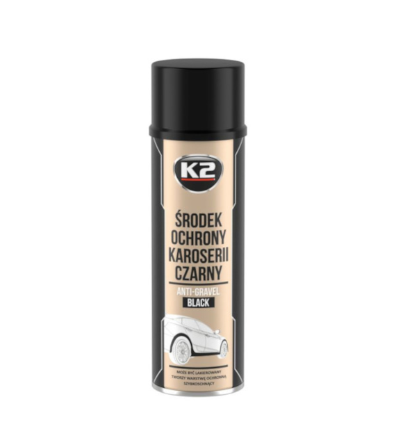 K2 Środek ochronny do karoserii (baranek) spray czarny  500ml   (L310)