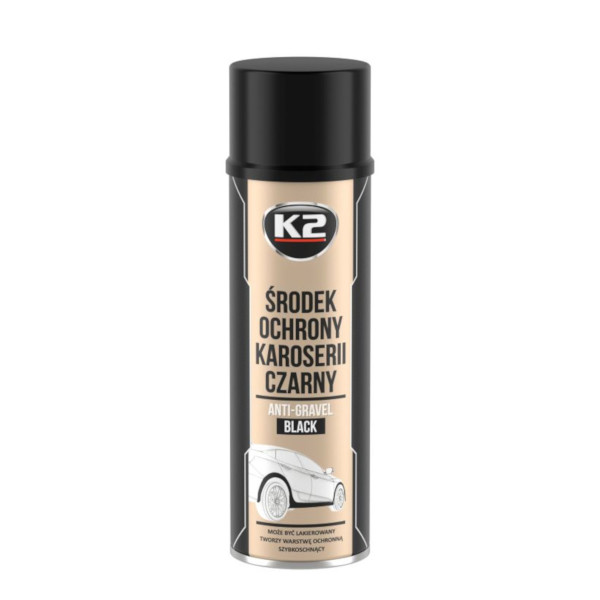 K2 Środek ochronny do karoserii (baranek) spray czarny  500ml   (L310)