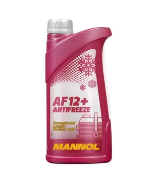 Płyn do chłodnic  Mannol Anti Freeze G12+  -40C  1l różowy gotowy qq