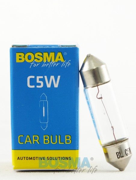Żarówka 12V  5W rurka Bosma  SV10x36 *1680S* single BOX