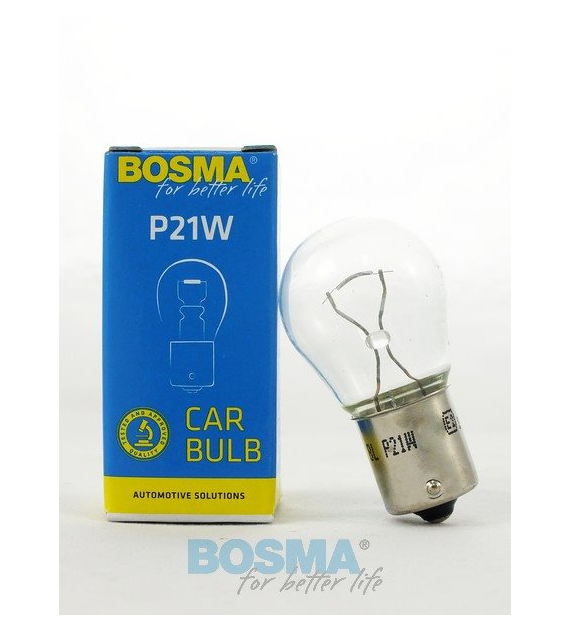 Żarówka 12V 21W Ba15s Bosma *1529S* single BOX P21W
