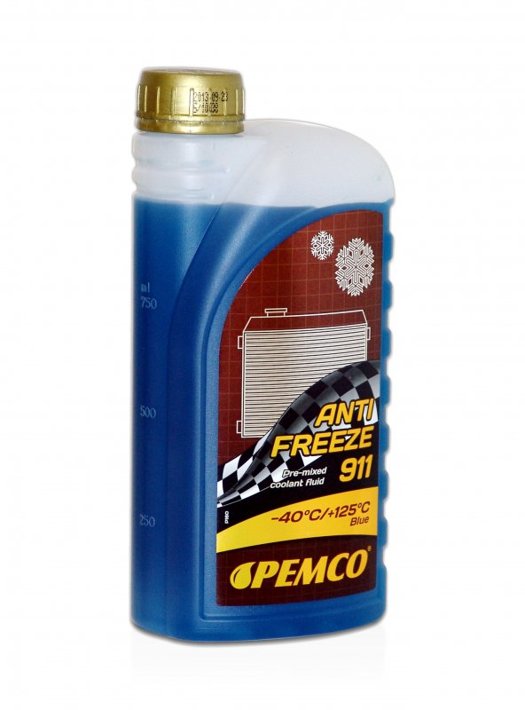 Płyn do chłodnic Pemco -40C    1l gotowy niebieski 911