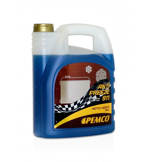Płyn do chłodnic Pemco -40C    5l gotowy niebieski 911