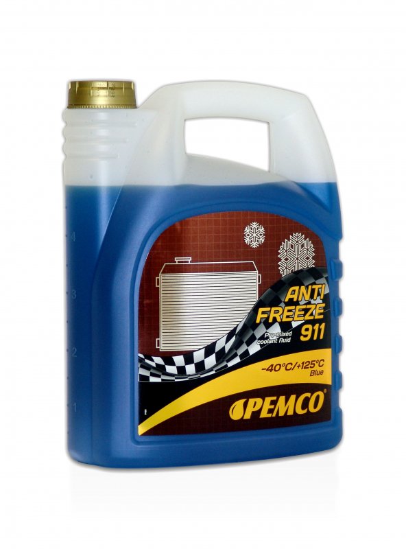 Płyn do chłodnic Pemco -40C    5l gotowy niebieski 911
