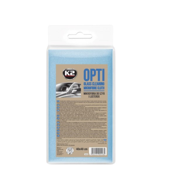 K2 OPTI ściereczka mikrofibra 40x40 do szyb i luster (M430)