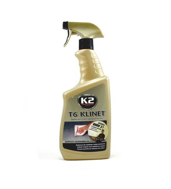 K2 T6 KLINET oddtłuszczacz powierzchni lakieru 50% IPA 770ml  opak. 12 szt. !!!!   (L761)
