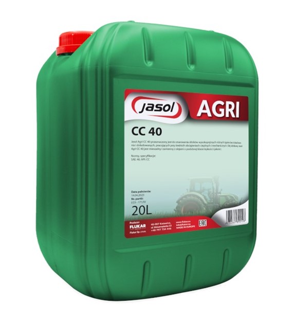 Olej JASOL AGRI CC-40   20L (superol)