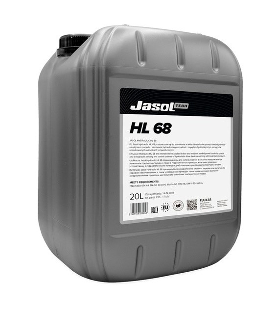 Olej JASOL HYDRAULIC HL 68 20L (hydrauliczny)