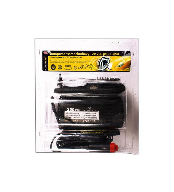 Kompresor samochodowy 12V 250PSI 18 BAR Virage Moje Auto (93-015)