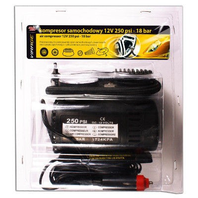 Kompresor samochodowy 12V 250PSI 18 BAR Virage Moje Auto (93-015)