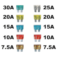 Bezpiecznik  płytkowe kpl. AMIO *01138*