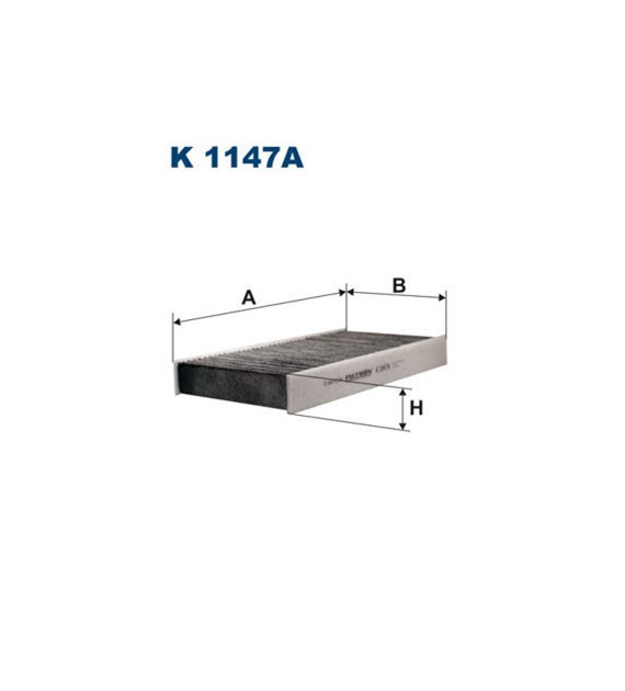 Filtr kabinowy K1147A   zam.LAK232