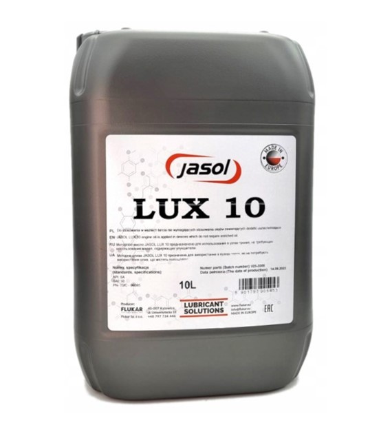 Olej JASOL LUX-10  10L