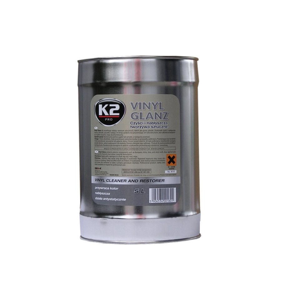 K2 VINYL GLANZ czyści i nabłyszcza tworzywa sztuczne 5L   (M191)