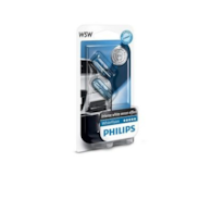 Żarówka 12V  5W W5W T10 całoszklana Philips WhiteVision 2sz.