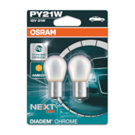 Żarówka 12V  PY21W BAU15s  PY21W OSRAM Diadem CHROME 2szt  NOWOŚĆ