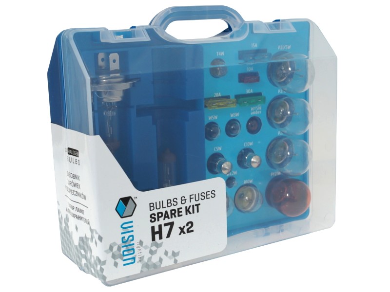 Żarówka 12V Vision 12V   zasobnik 2xH7 +18 elementów 71022 zestaw /AMIO *01494*