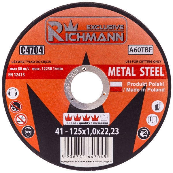 CORONA TARCZA do METALU 125X2,5 EXCLUSIVE