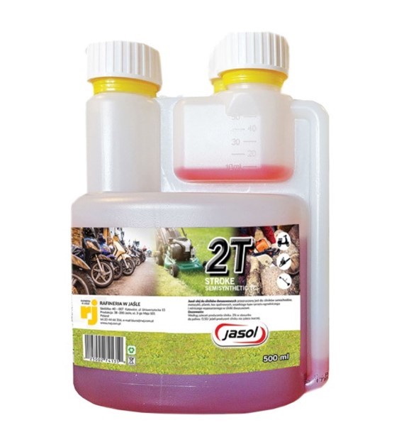Olej JASOL 2T Stroke OIL Semisynthetic TC  czerwony   0,5 L