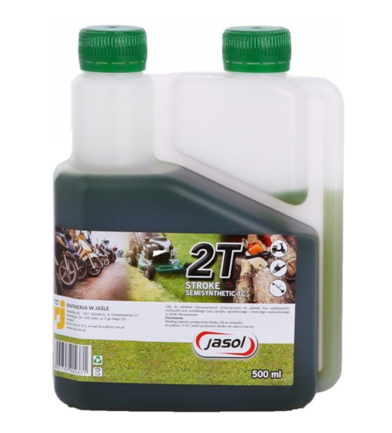 Olej JASOL 2T Stroke OIL Semisynthetic TC  zielony (op.10szt)   0,5L