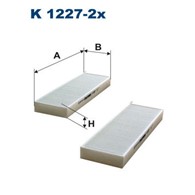 Filtr kabinowy K1227-2X