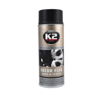 K2 COLOR FLEX guma w sprayu czarny połysk 400ml   (L343CP)