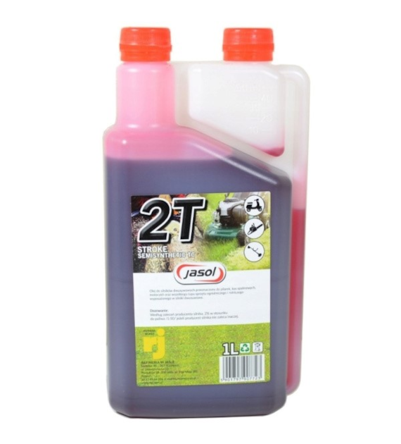 Olej JASOL 2T Stroke OIL Semisynthetic TC  czerwony   1L (op.10szt)