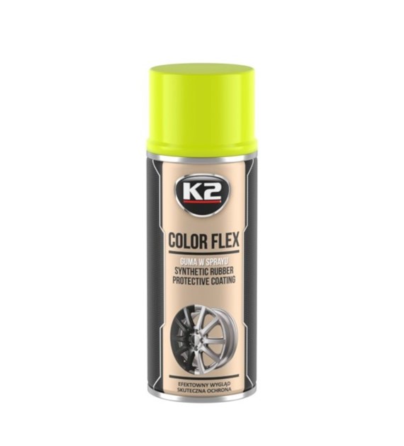 K2 COLOR FLEX guma w sprayu żółty 400ml   (L343ZO) qq