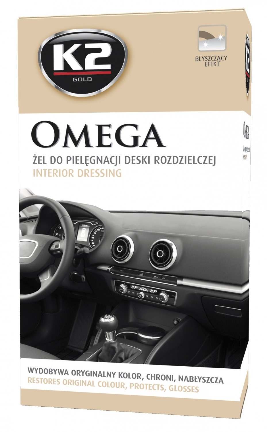 K2 OMEGA żel do plastików wewnętrznych Zestaw 500ml   (G410)