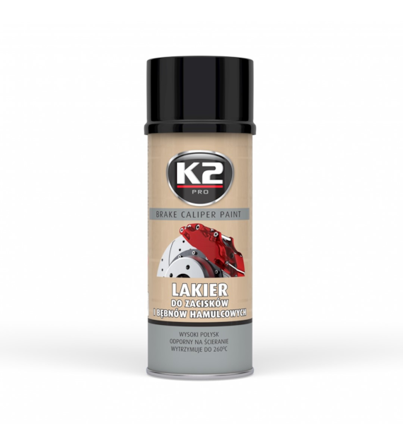 K2 CALIPER  LAKIER DO ZACISKÓW HAMULCOWYCH *czarny* spray 400ml   (L346CA) (op. 12szt)
szt)