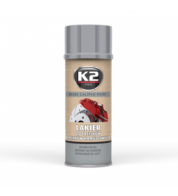 K2 CALIPER  LAKIER DO ZACISKÓW HAMULCOWYCH *srebrny* spray 400ml   (L346SR)