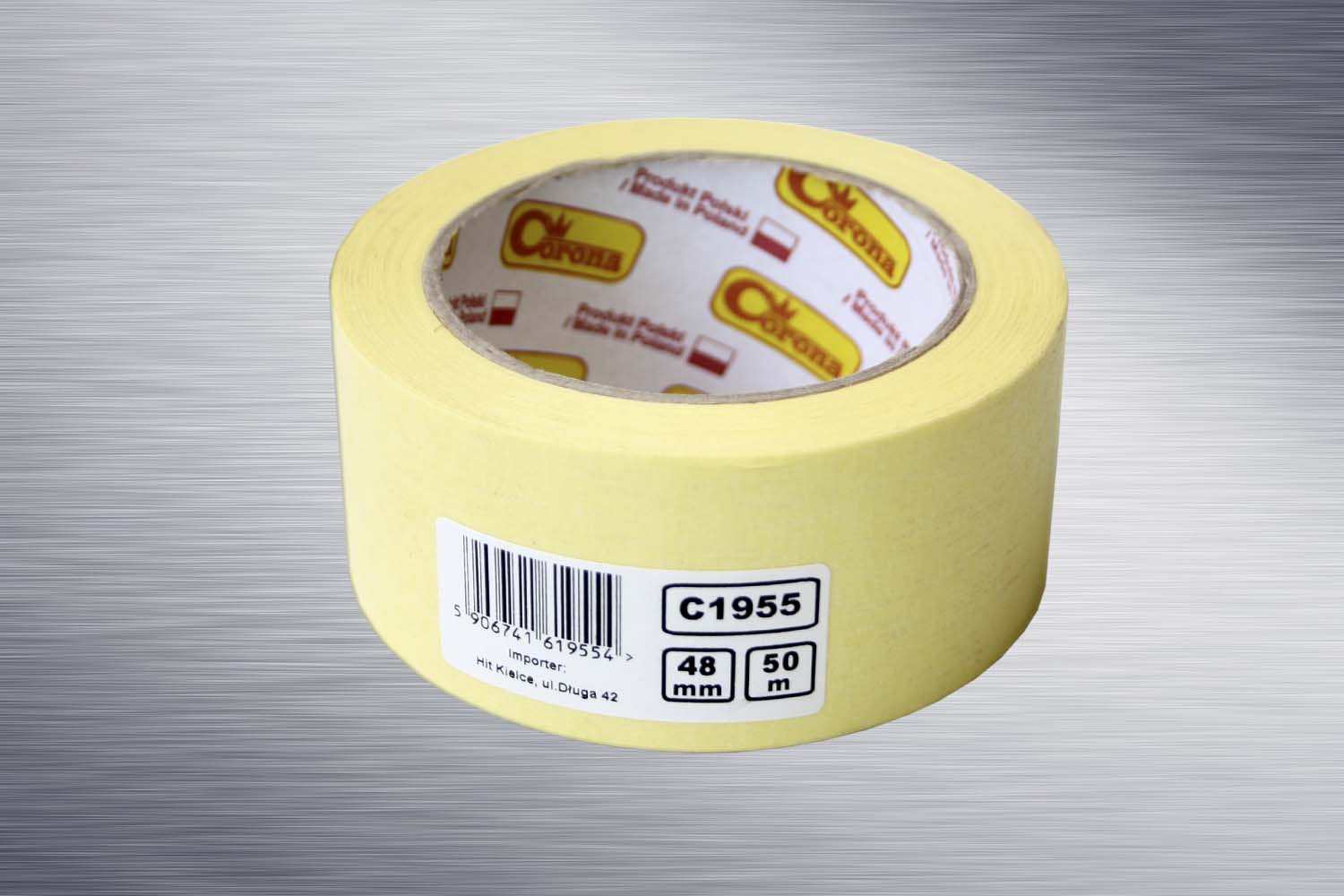 CORONA taśma maskująca *żółta* papierowa 48mmx25m