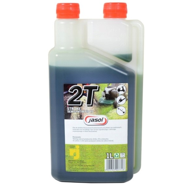 Olej JASOL 2T Stroke OIL Semisynthetic TC  zielony  1L (op.12szt)