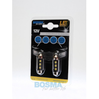 Żarówka 12V Bosma rurka 3x LED SMD2828 10x36   White 2szt *3772* qq