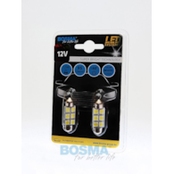 Żarówka 12V Bosma rurka 6x LED SMD5050 12x36   White 2szt *3819*