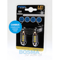 Żarówka 12V Bosma rurka 3x LED SMD5050  Canbus 12x36   White 2szt *3741*