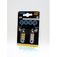 Żarówka 12V Bosma rurka 6x LED SMD5050  12x39   White 2szt *3833* ST*